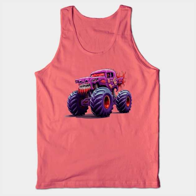 Halloween Monster Truck Tank Top by julia_printshop